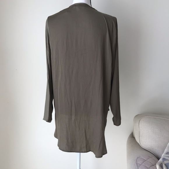 UO Kimchi Blue Bianca Tie Neck Surplice Blouse - Picture 8 of 8